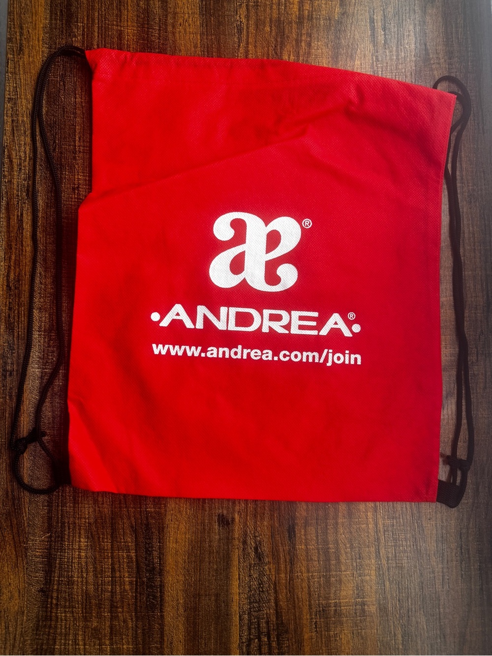 Bag Andrea Red Drawstring Cinch